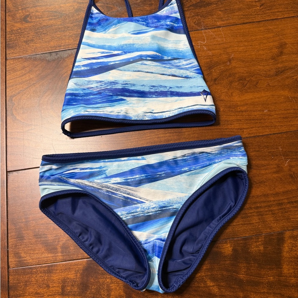 Ivivva reversible Blue Patterned Bikini Set